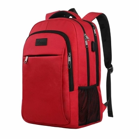 Red Mlassic Travel Laptop Backpack (17'')