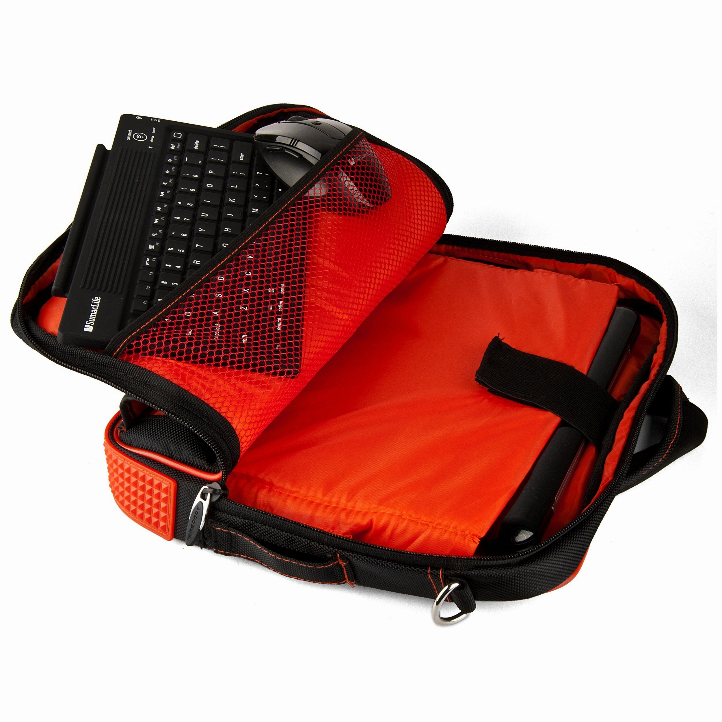 Red Pindar Messenger Bag for HP SlateBook x2, HP Omni 10, HP Slate 10 HD Tablets