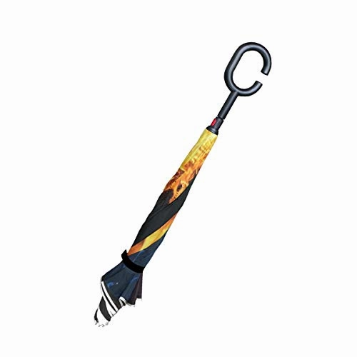 Reverse Umbrella Power Of Love Windproof Anti-UV for Car Outdoor Use