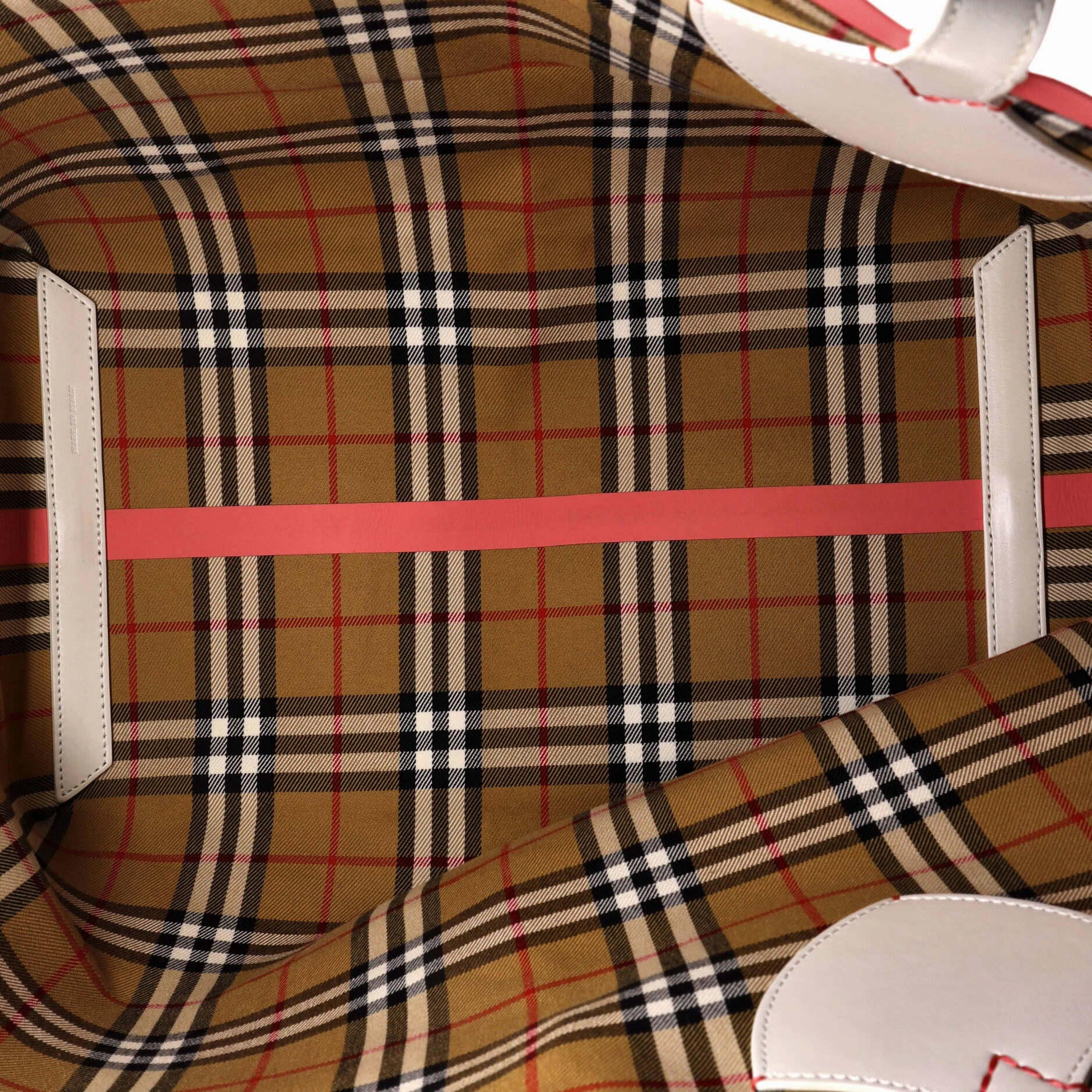 Reversible Giant Tote Vintage Check Canvas Large