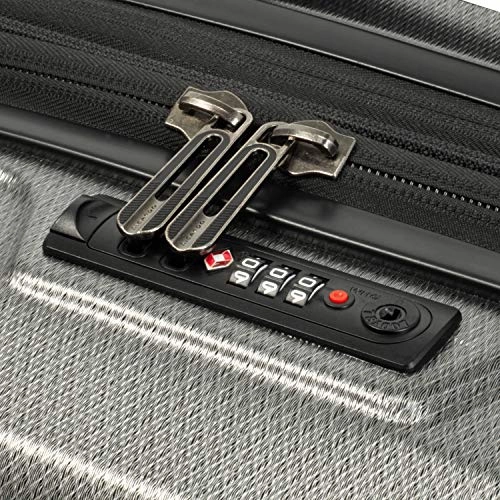 Ricardo Beverly Hills San Clemente 2.0 26-Inch Checked Suitcase (Moon Silver)
