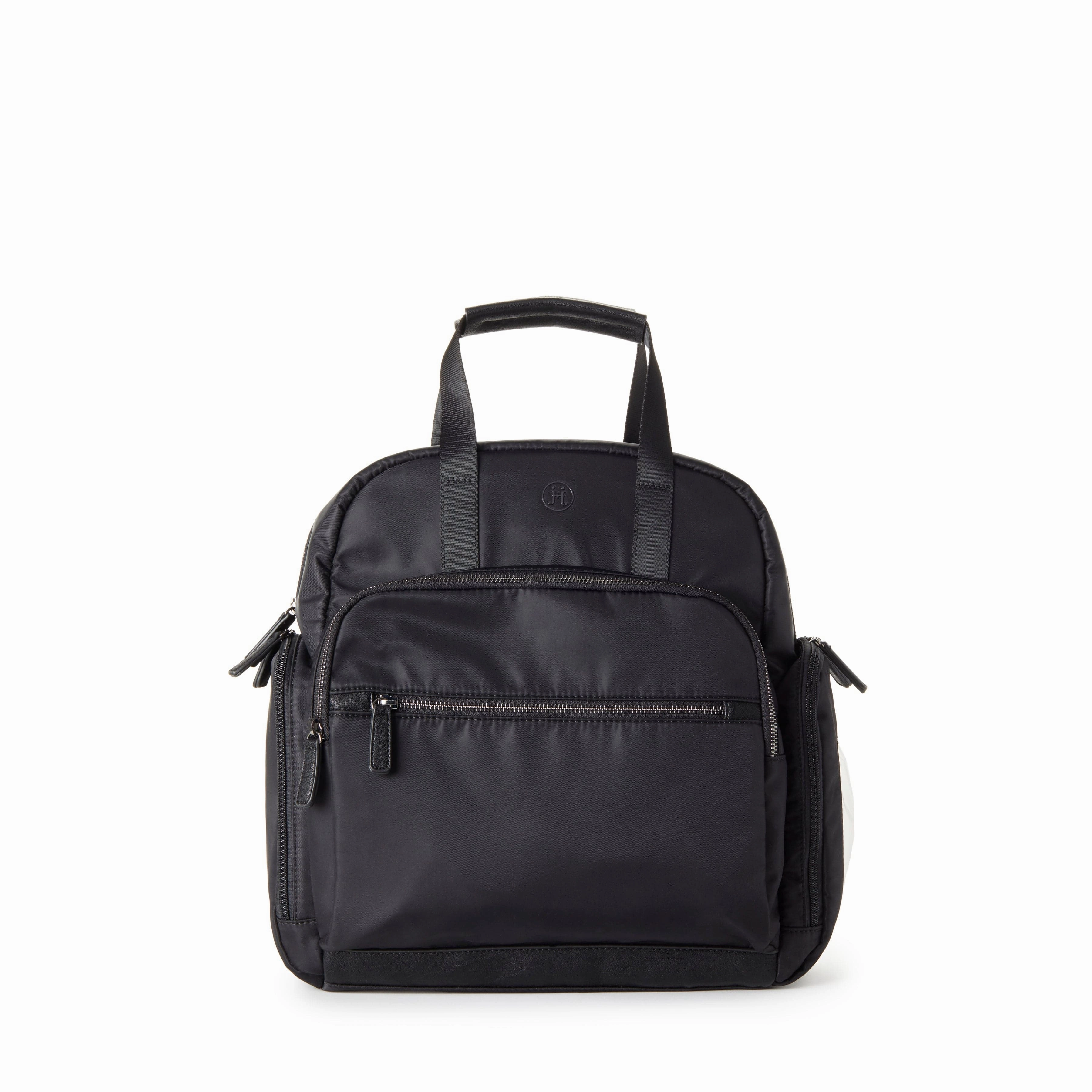 River Recycled Vegan Unisex Diaper Backpack | Black