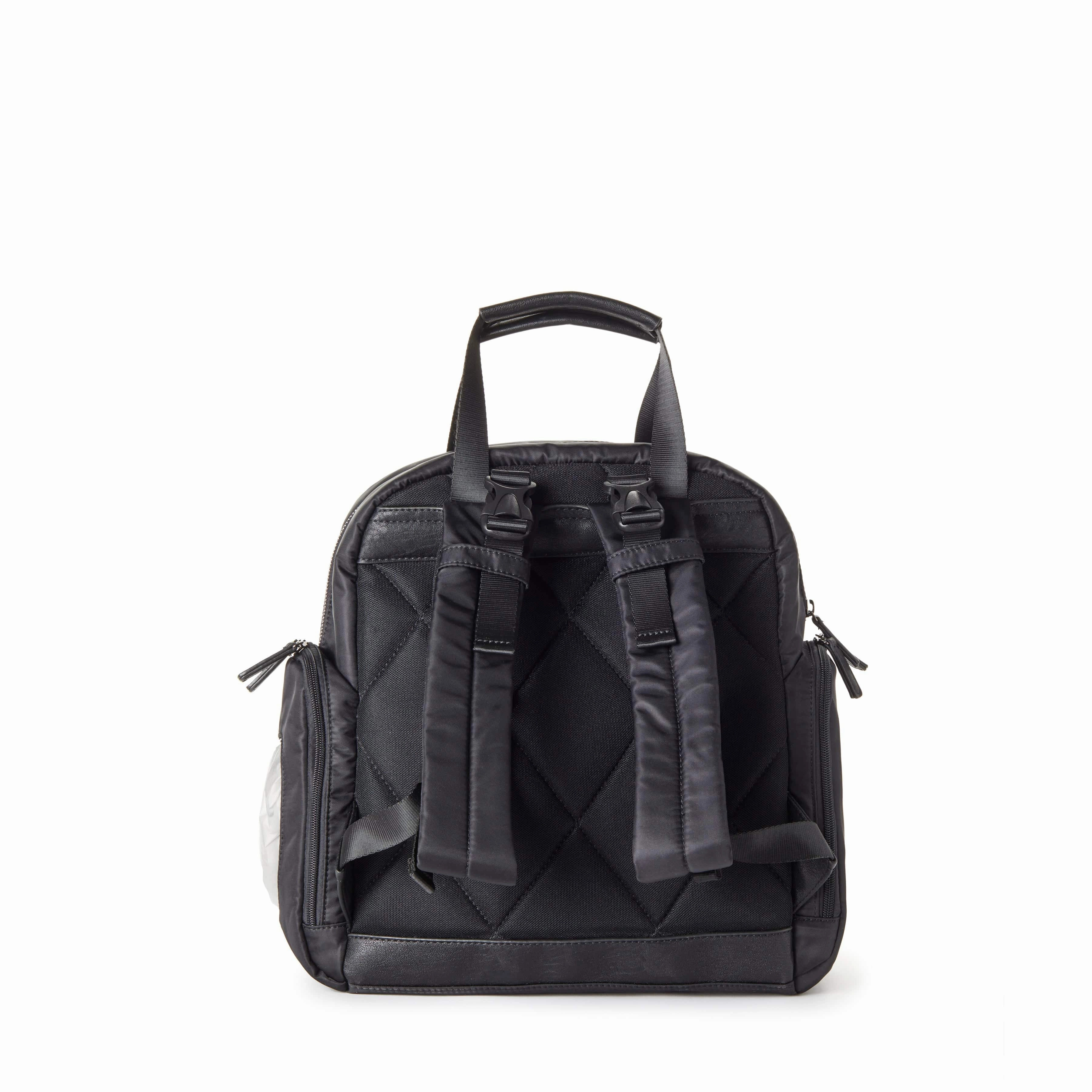 River Recycled Vegan Unisex Diaper Backpack | Black