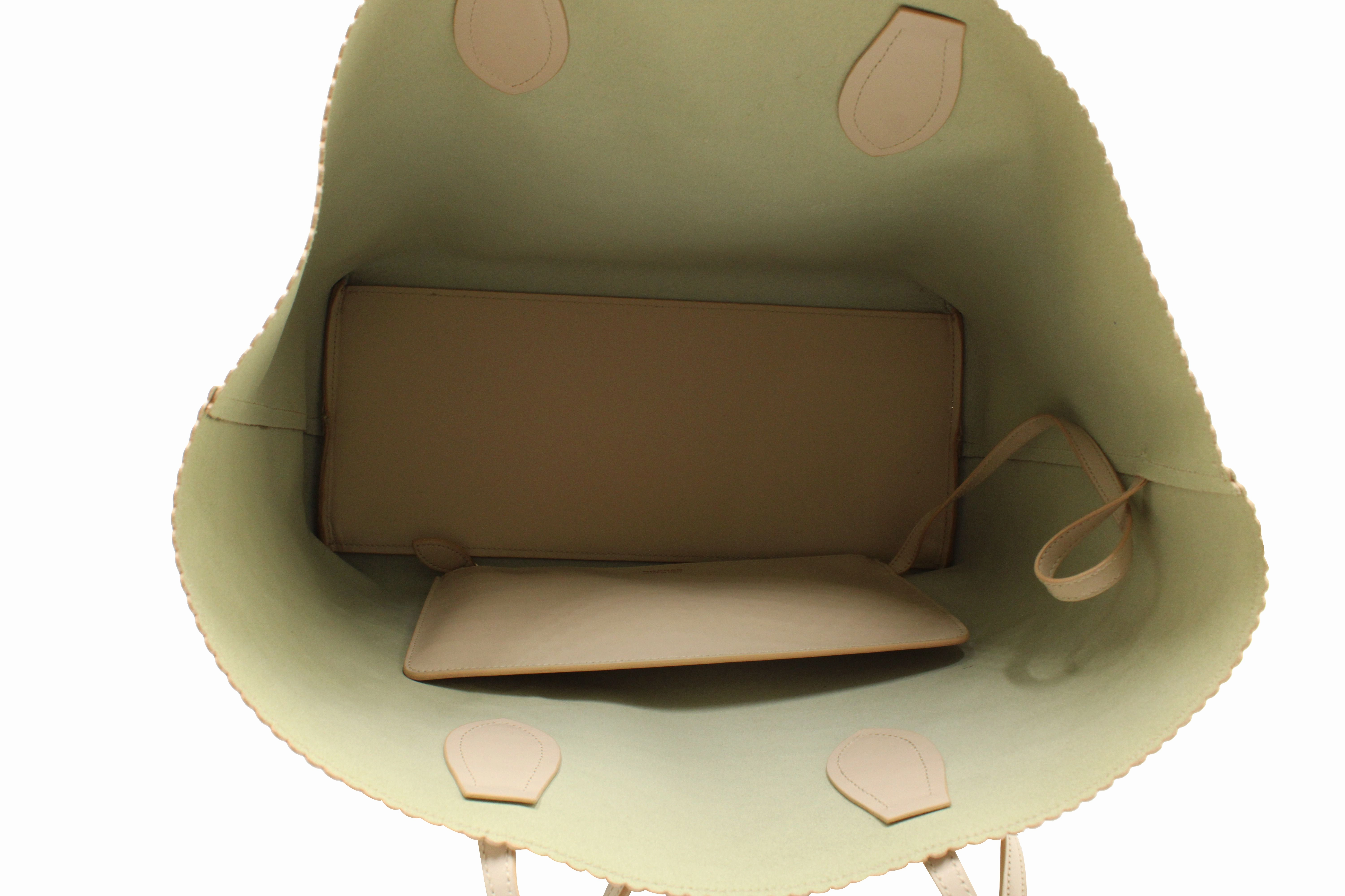 Rochas Tote Bag in Beige Leather