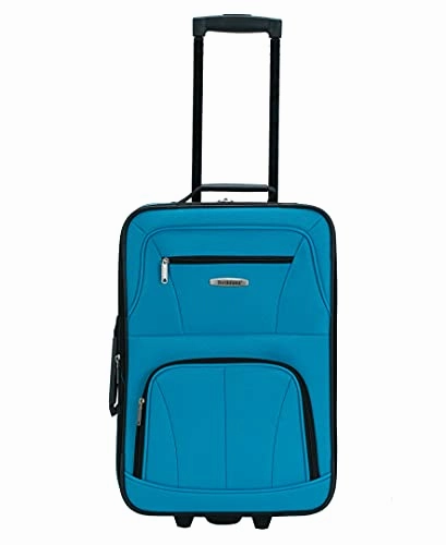 Rockland Journey Softside Upright Luggage Set, Turquoise, 4-Piece (14/19/24/28)