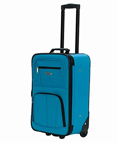 Rockland Journey Softside Upright Luggage Set, Turquoise, 4-Piece (14/19/24/28)