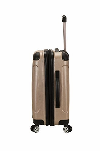 Rockland London Hardside Spinner Wheel Luggage, Champagne, 3-Piece Set (20/24/28)