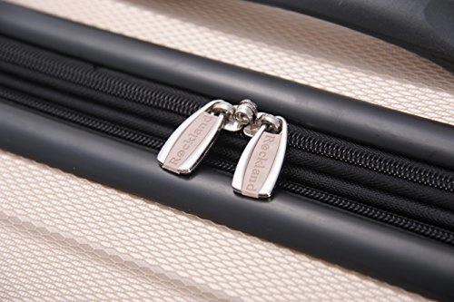 Rockland London Hardside Spinner Wheel Luggage, Champagne, 3-Piece Set (20/24/28)
