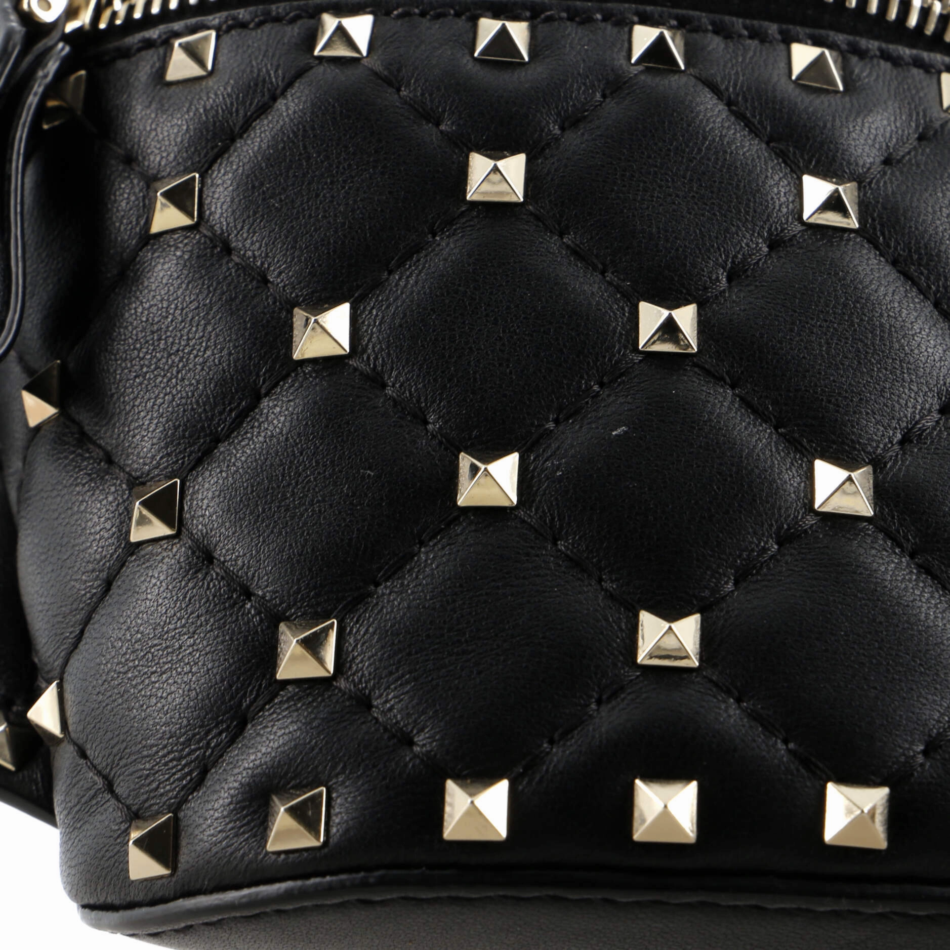 Rockstud Spike Belt Bag Quilted Leather