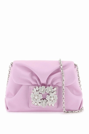 Roger vivier buckle rv bouquet strass mini bag