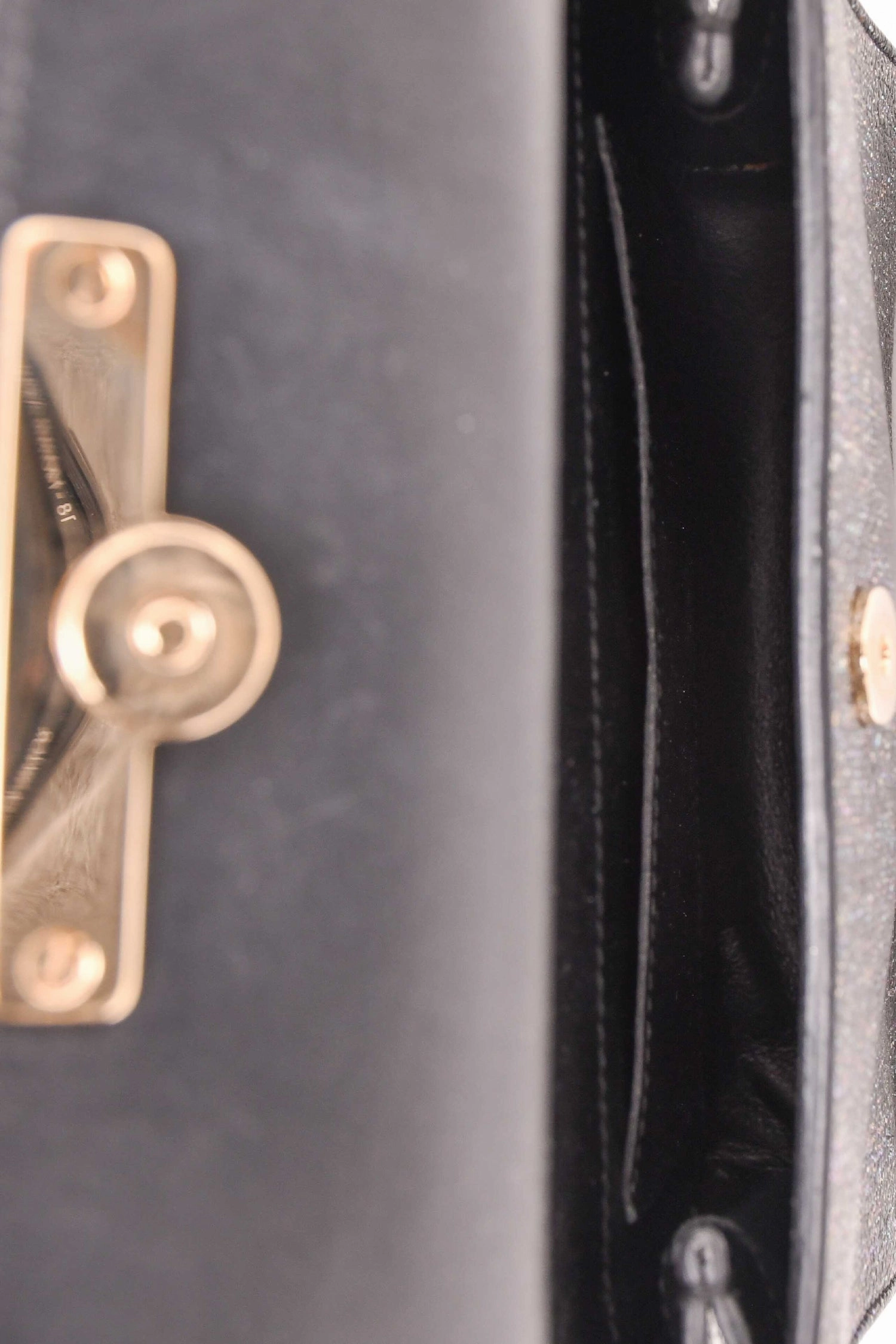 Roger Vivier Grey Metallic Fabric Miss Viv Crossbody Bag