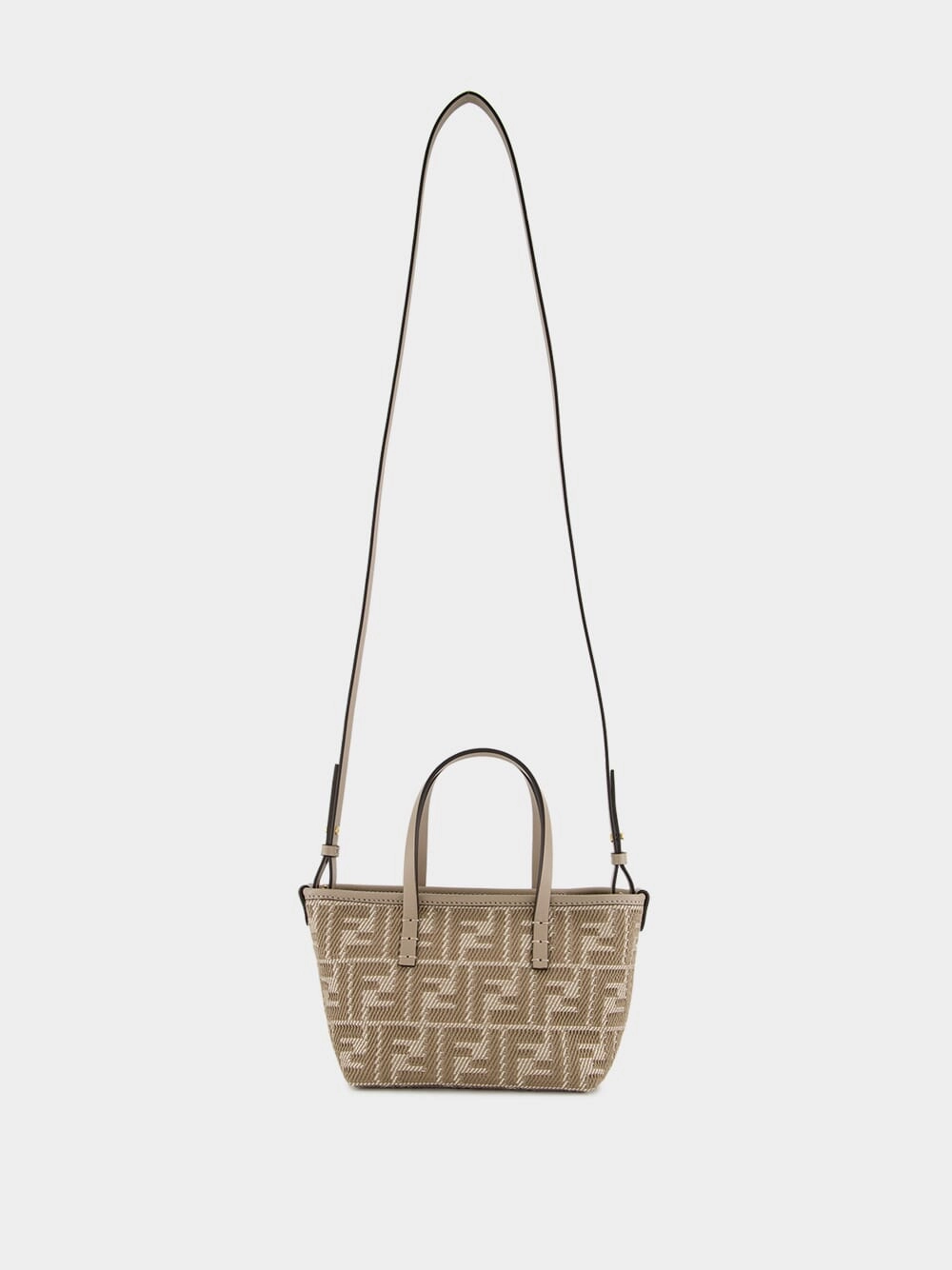 Roll Mini Dove Grey FF Jacquard Mini Bag
