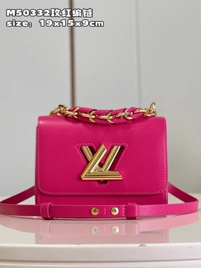 Rose Miami Twist PM Leather Shoulder Bag for Women