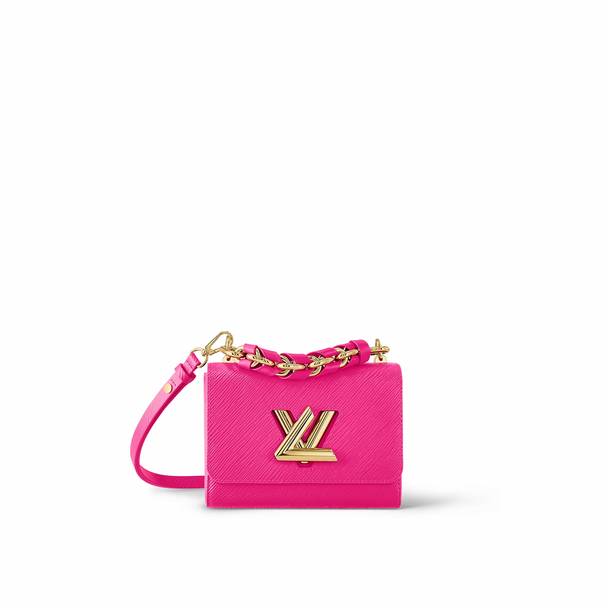 Rose Miami Twist PM Leather Shoulder Bag for Women