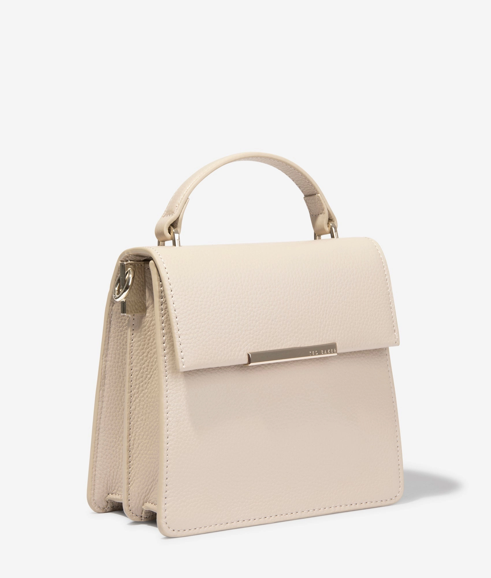 Roselii bar detail medium tote in ecru