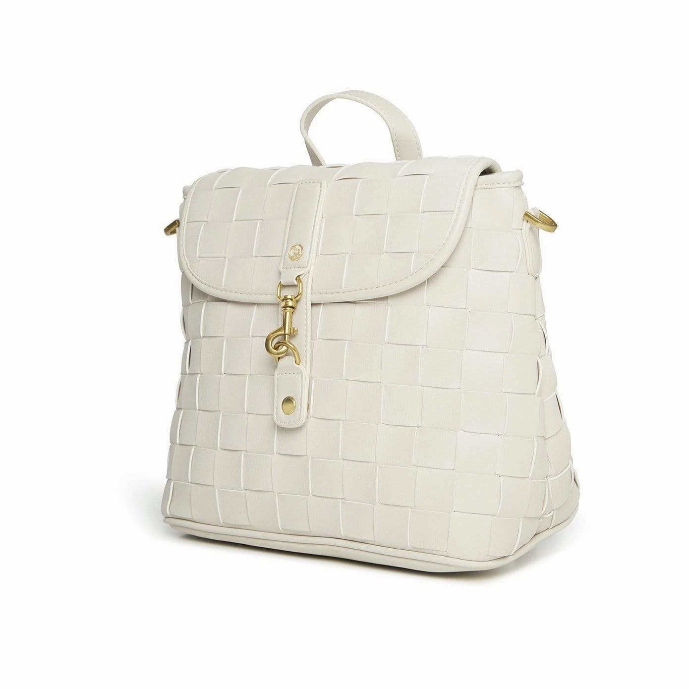 Rosie Vegan Leather Mini Backpack | White