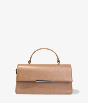 Rosly bar detailed tote in brown