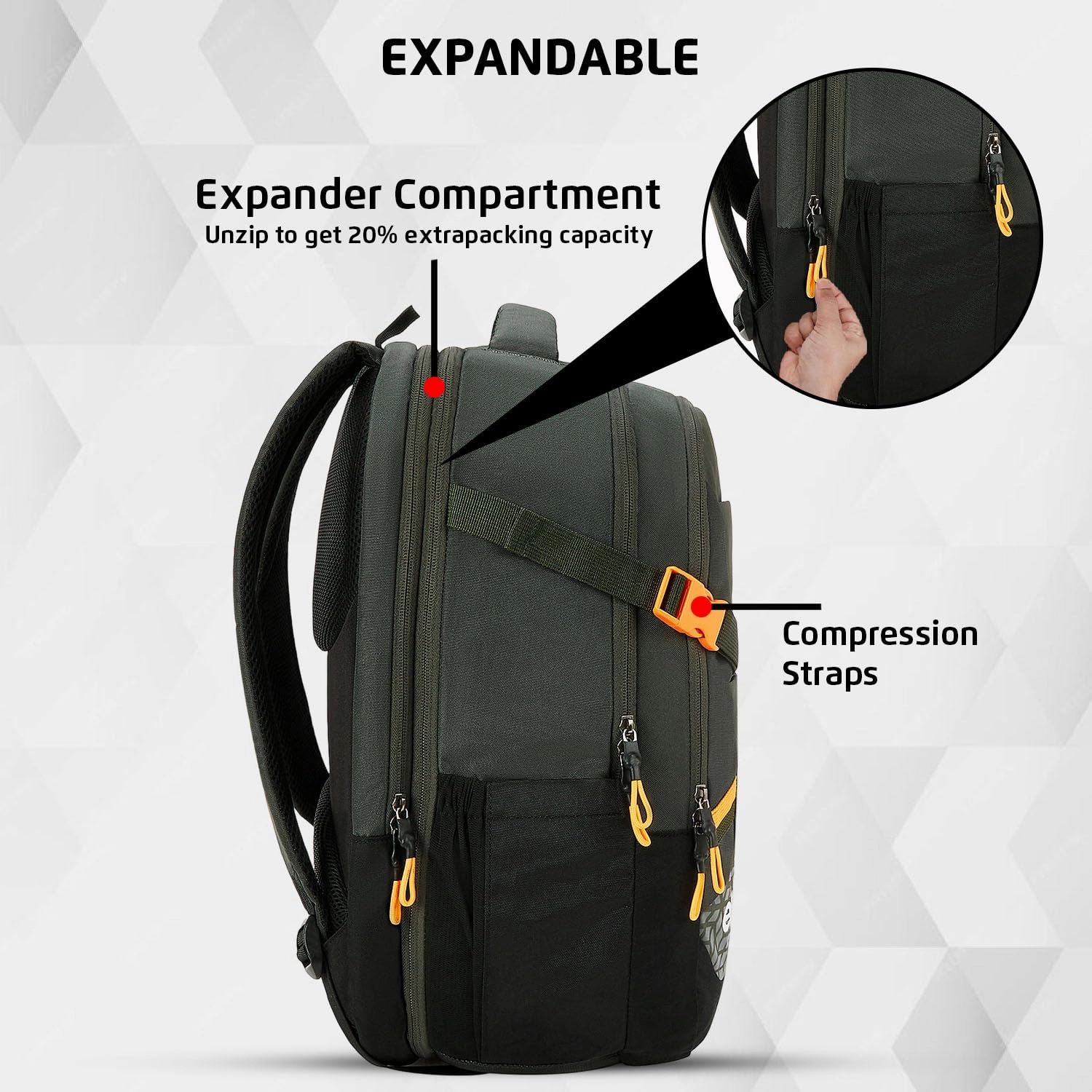 SAFAR Expand 14 Large 43 L Laptop Backpack