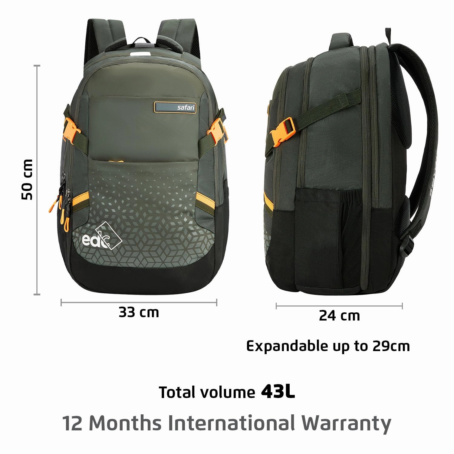 SAFAR Expand 14 Large 43 L Laptop Backpack