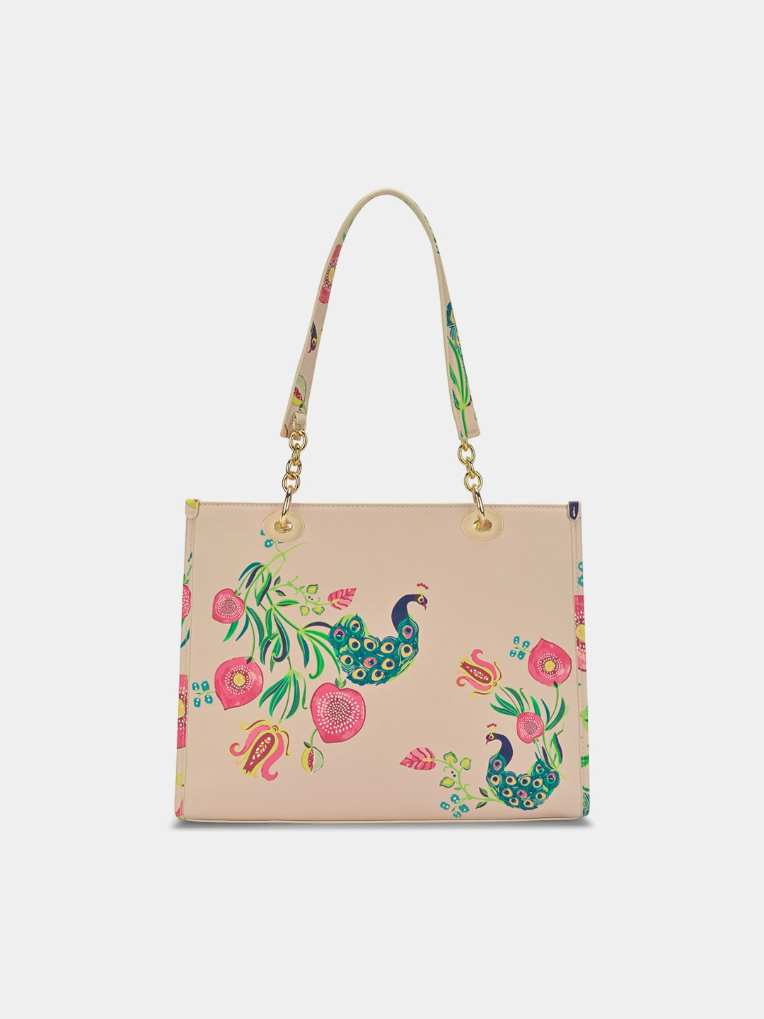 Safari Print Large Box Tote Bag