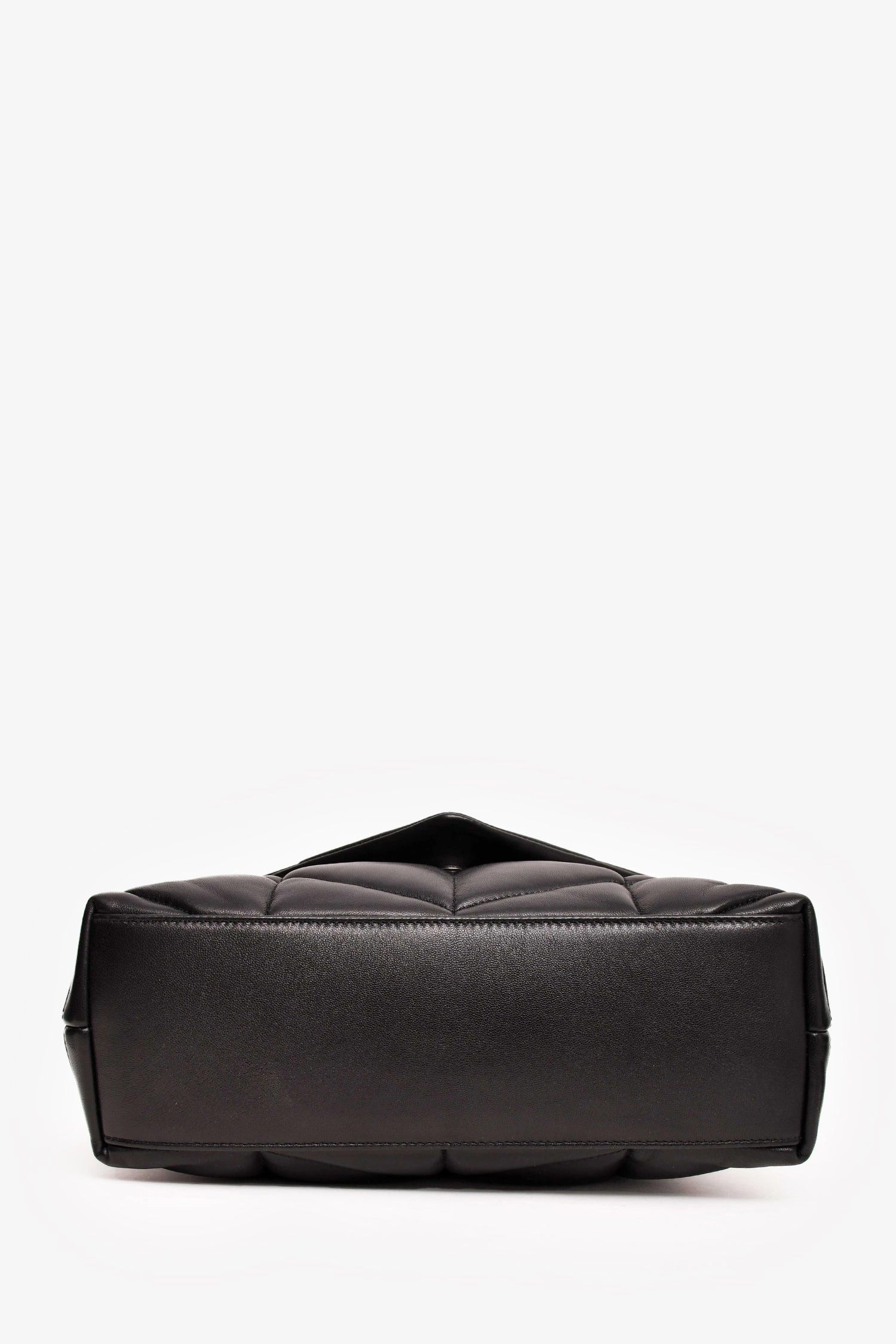 Saint Laurent Black Quilted Leather Small LouLou Puffer Shoulder Bag