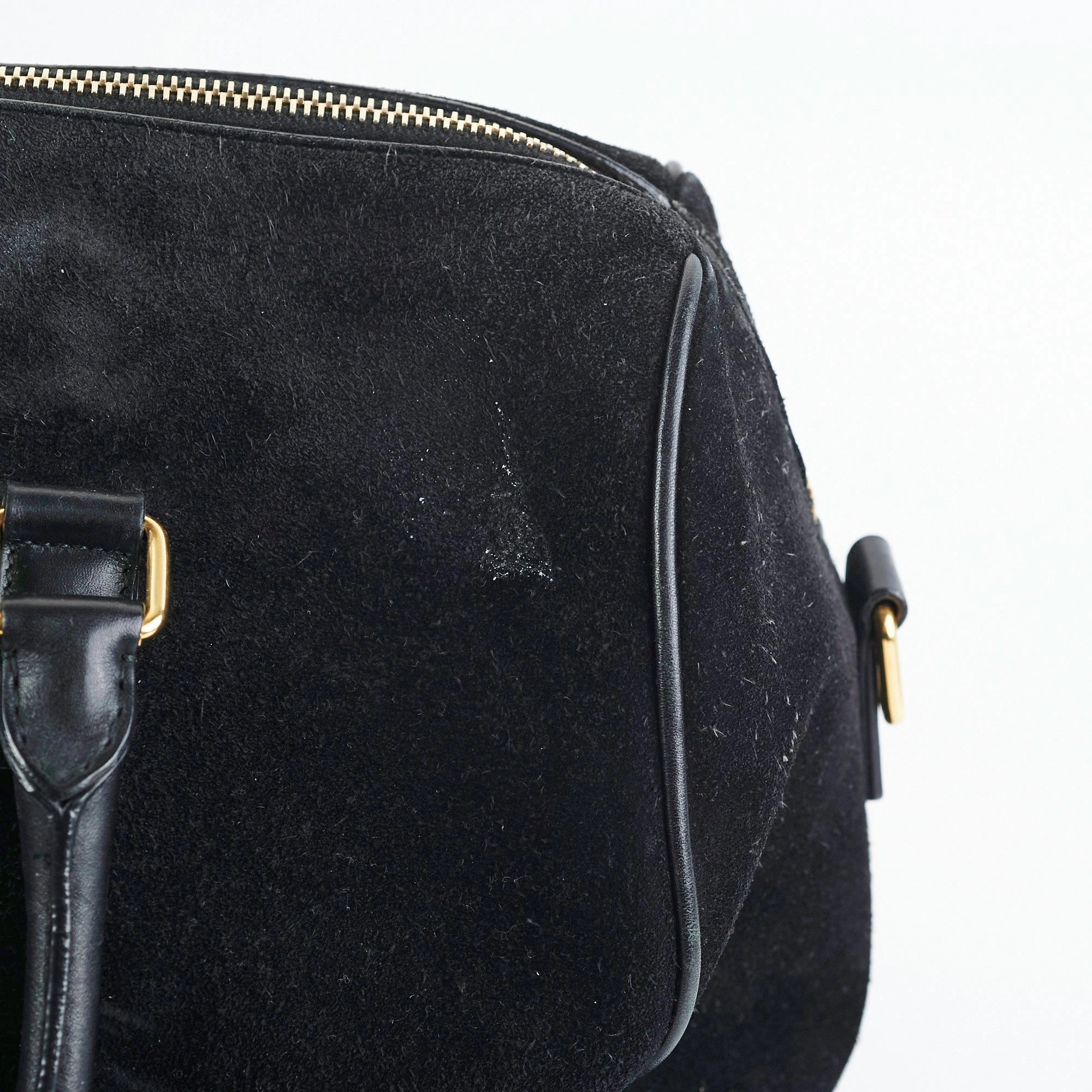 Saint Laurent Bo Duffle Suede Leather Bag