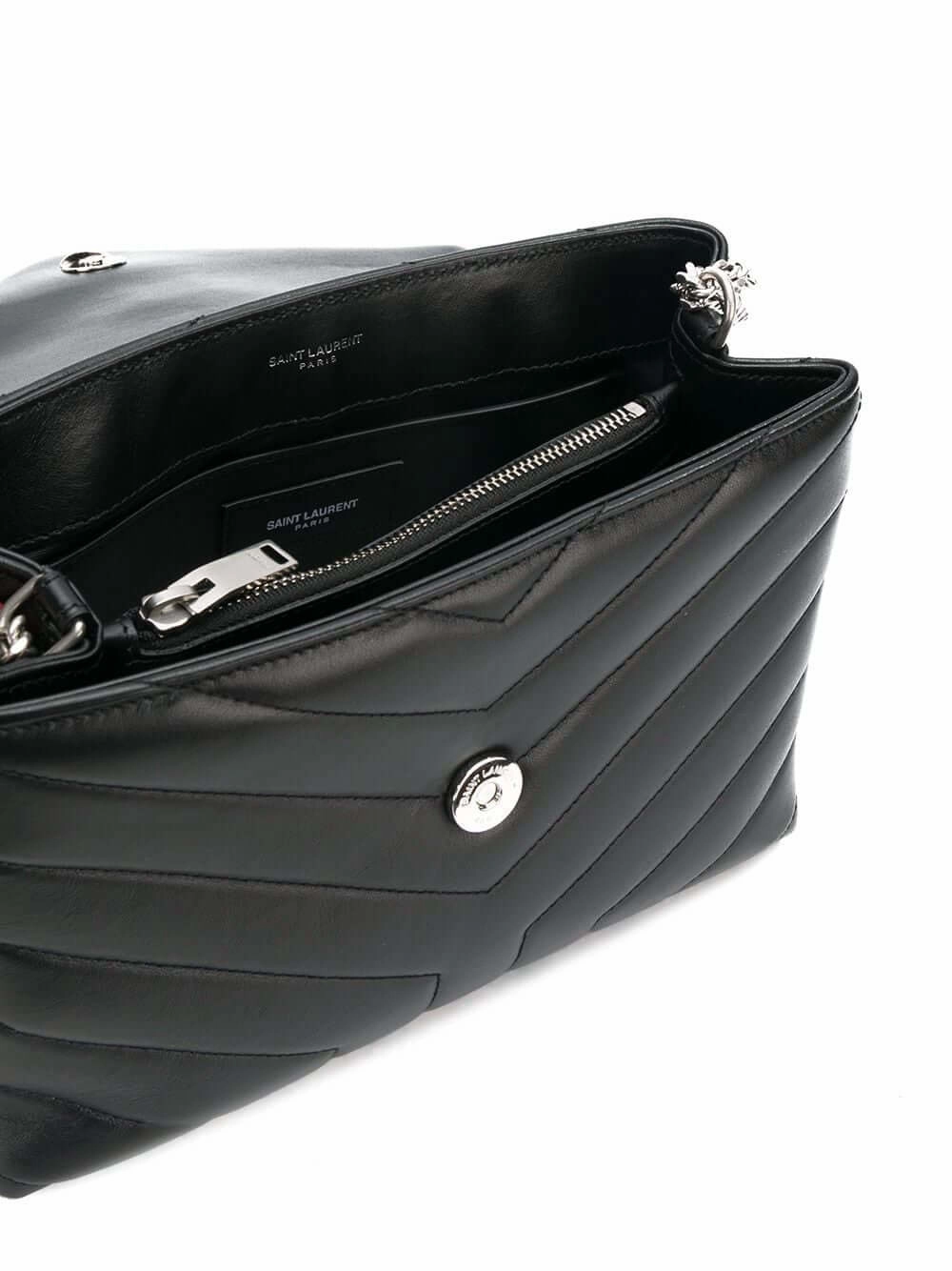 Saint laurent Loulou Shoulder Bag small black