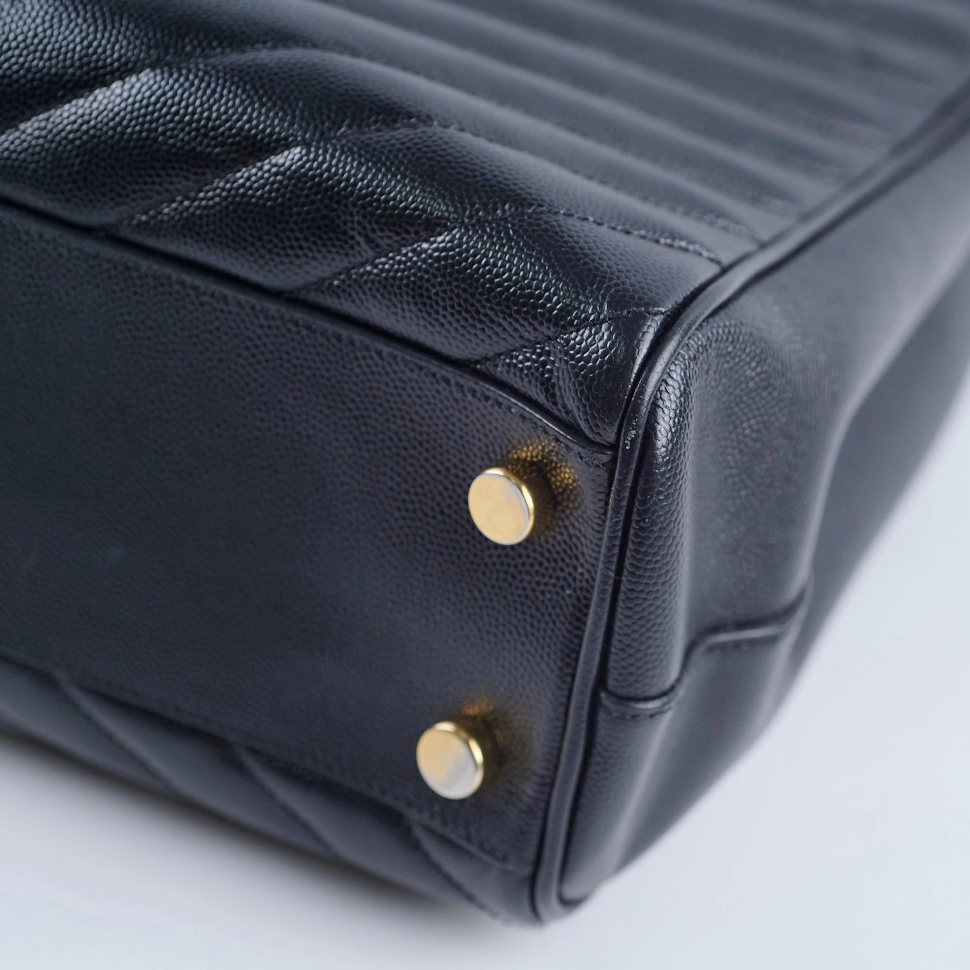 Saint Laurent Matelasse Tote Bag Black