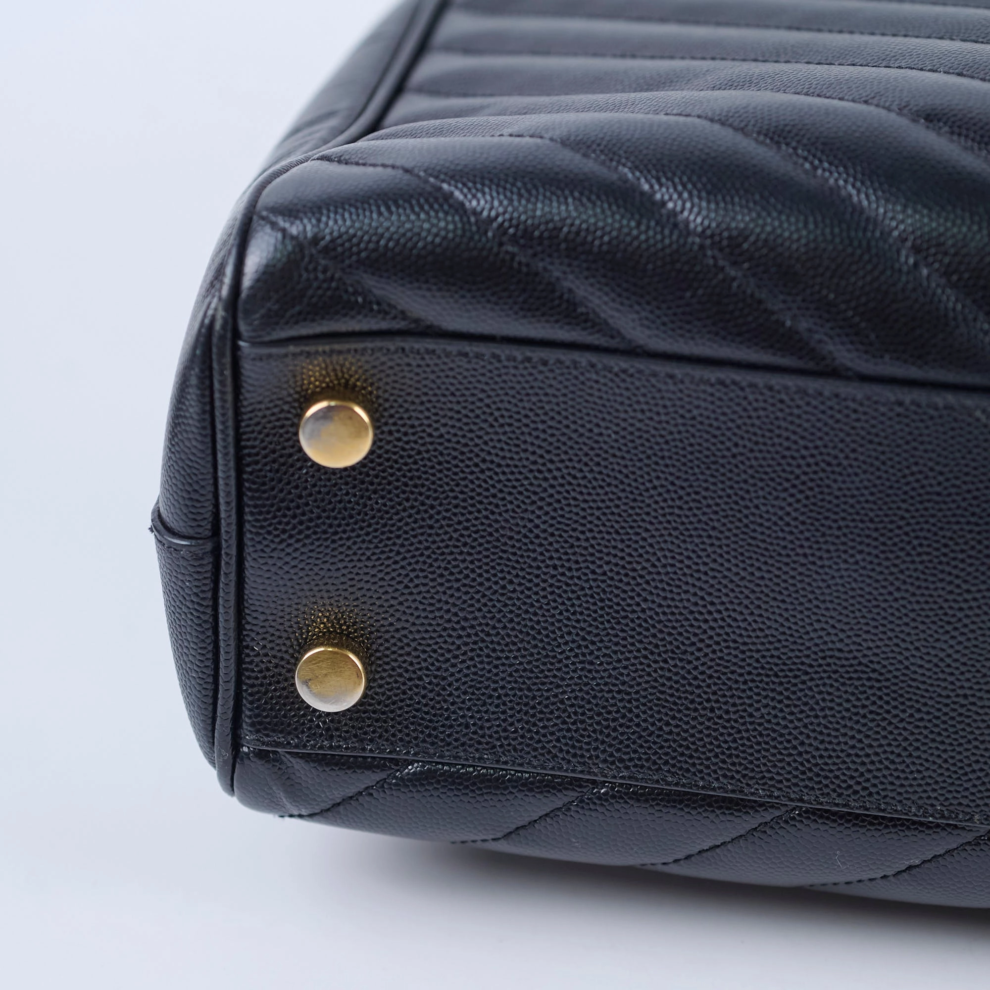 Saint Laurent Matelasse Tote Bag Black