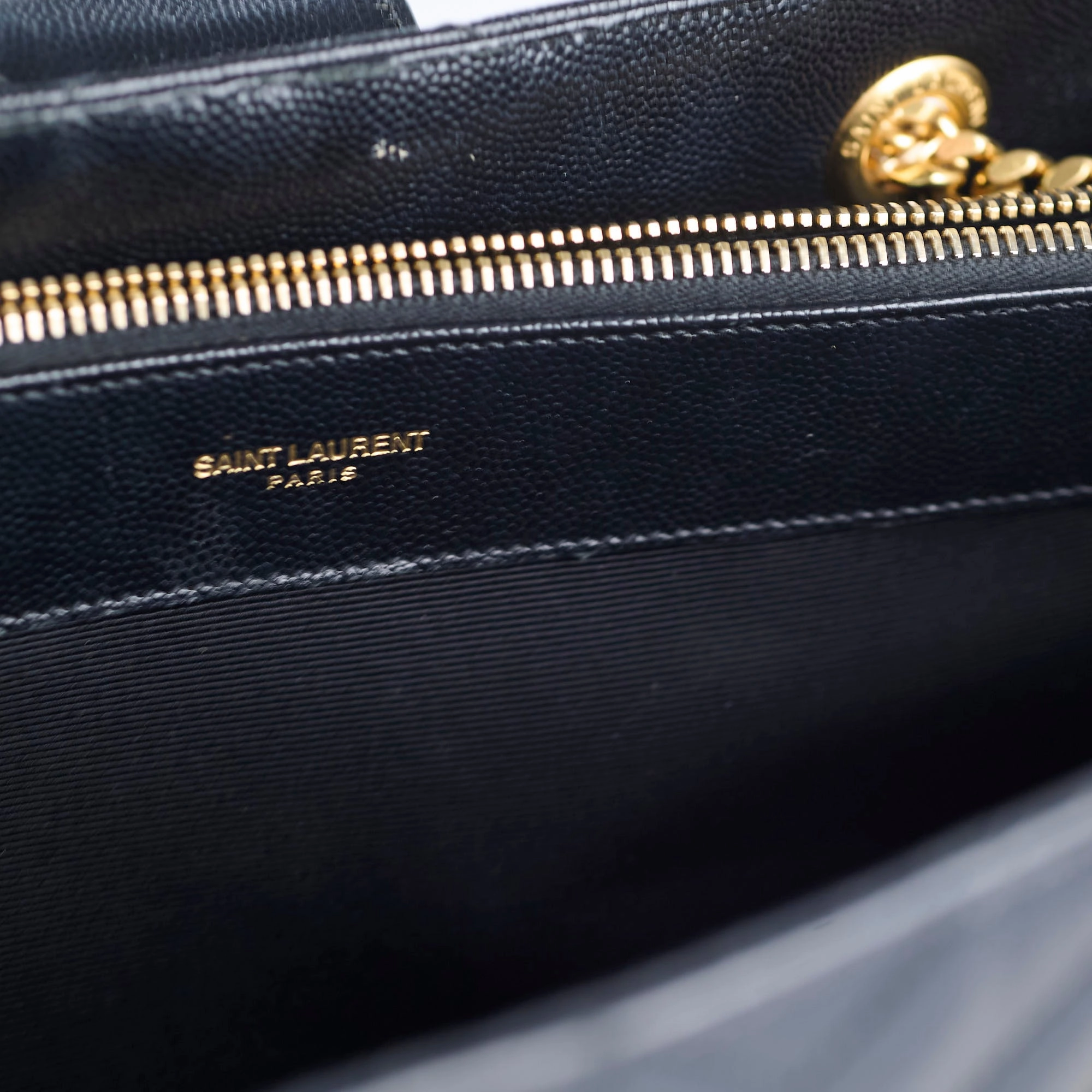 Saint Laurent Matelasse Tote Bag Black