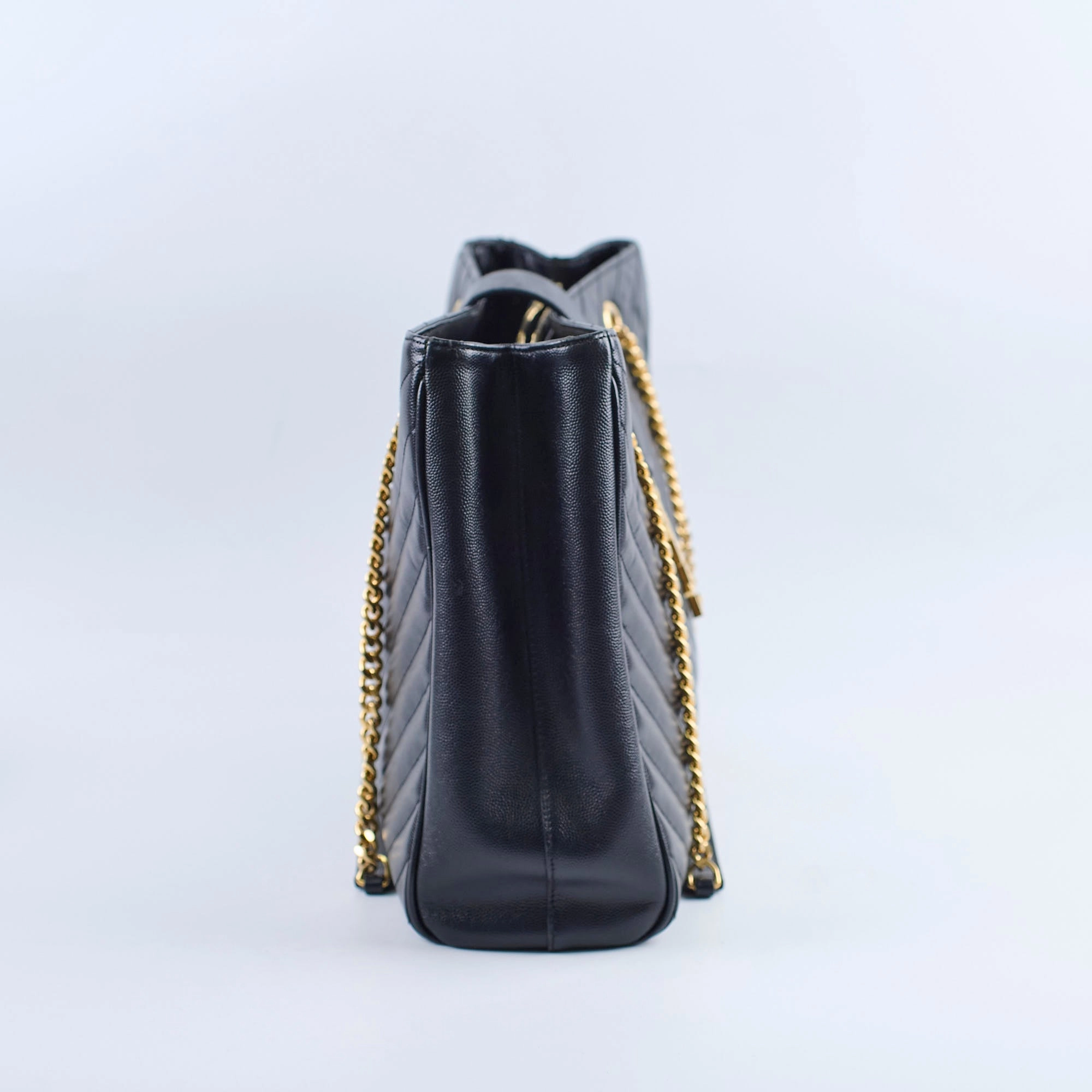 Saint Laurent Matelasse Tote Bag Black