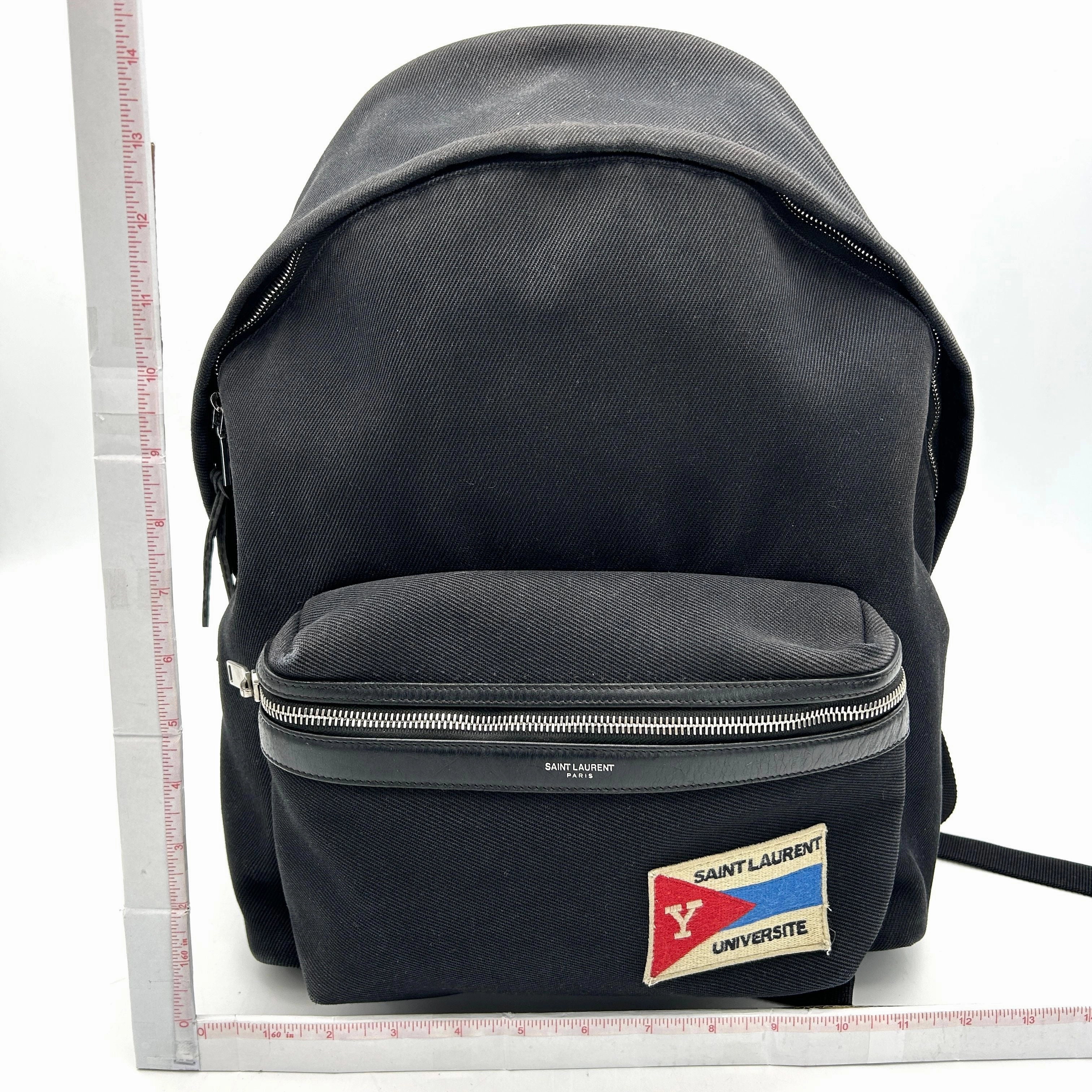 Saint Laurent Playing Cards City Backpack - Black Backpacks, Bags LA18674