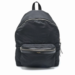 Saint Laurent/YSL City Backpack Nylon Black SHW