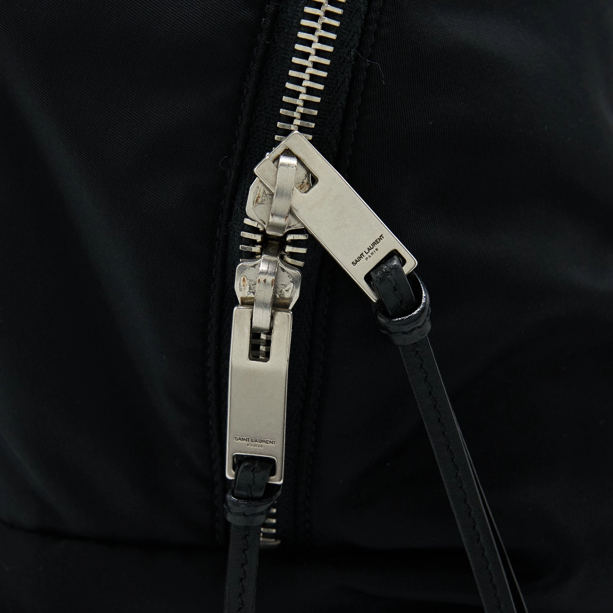 Saint Laurent/YSL City Backpack Nylon Black SHW