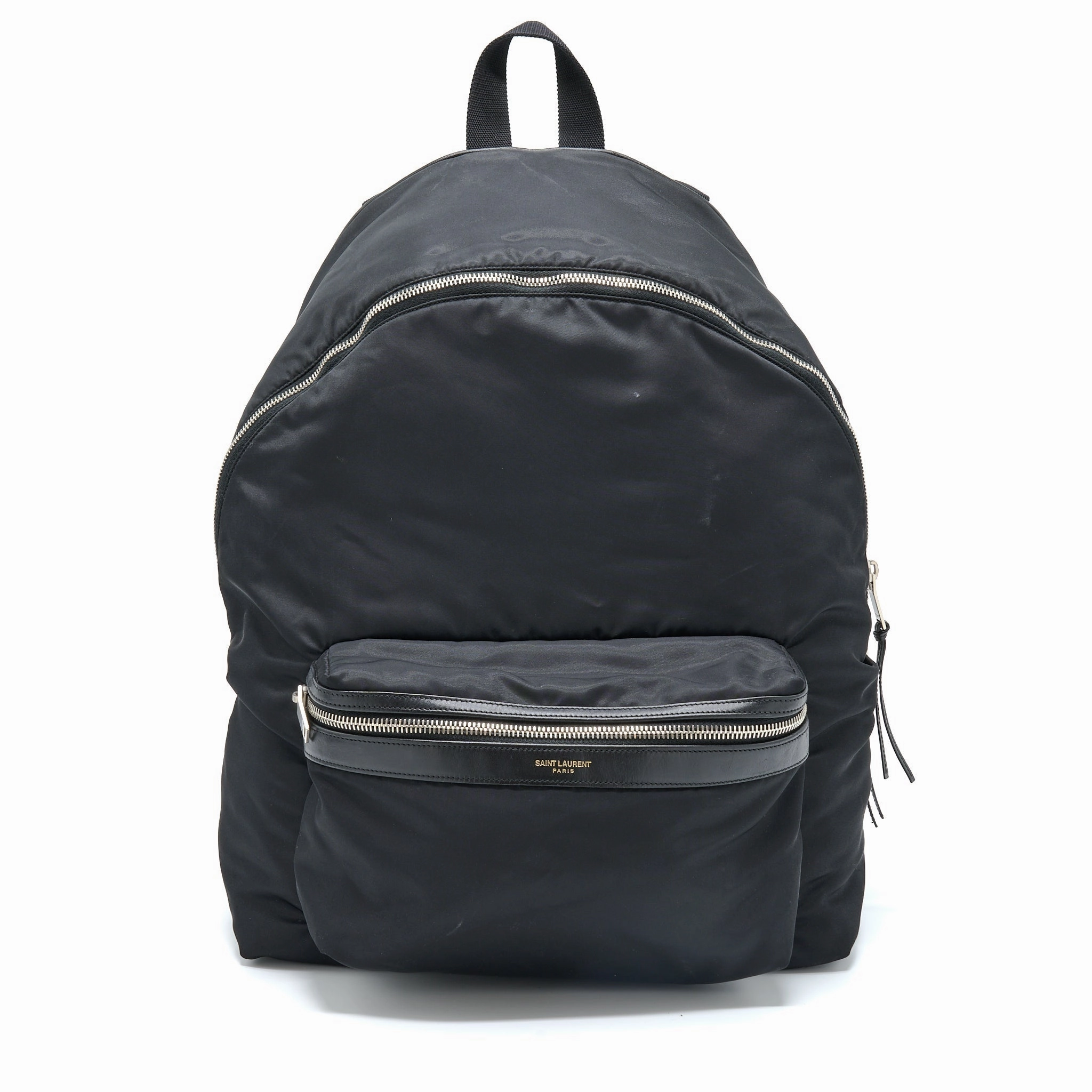 Saint Laurent/YSL City Backpack Nylon Black SHW