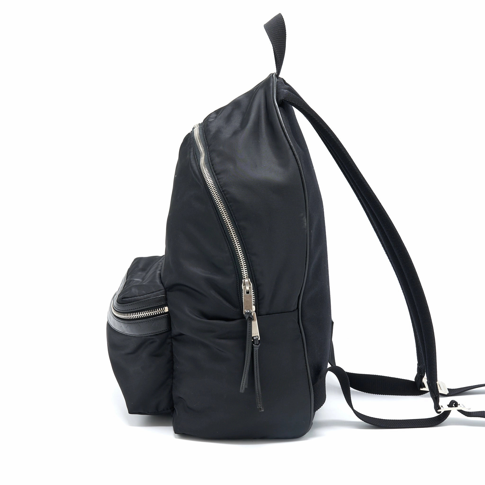 Saint Laurent/YSL City Backpack Nylon Black SHW