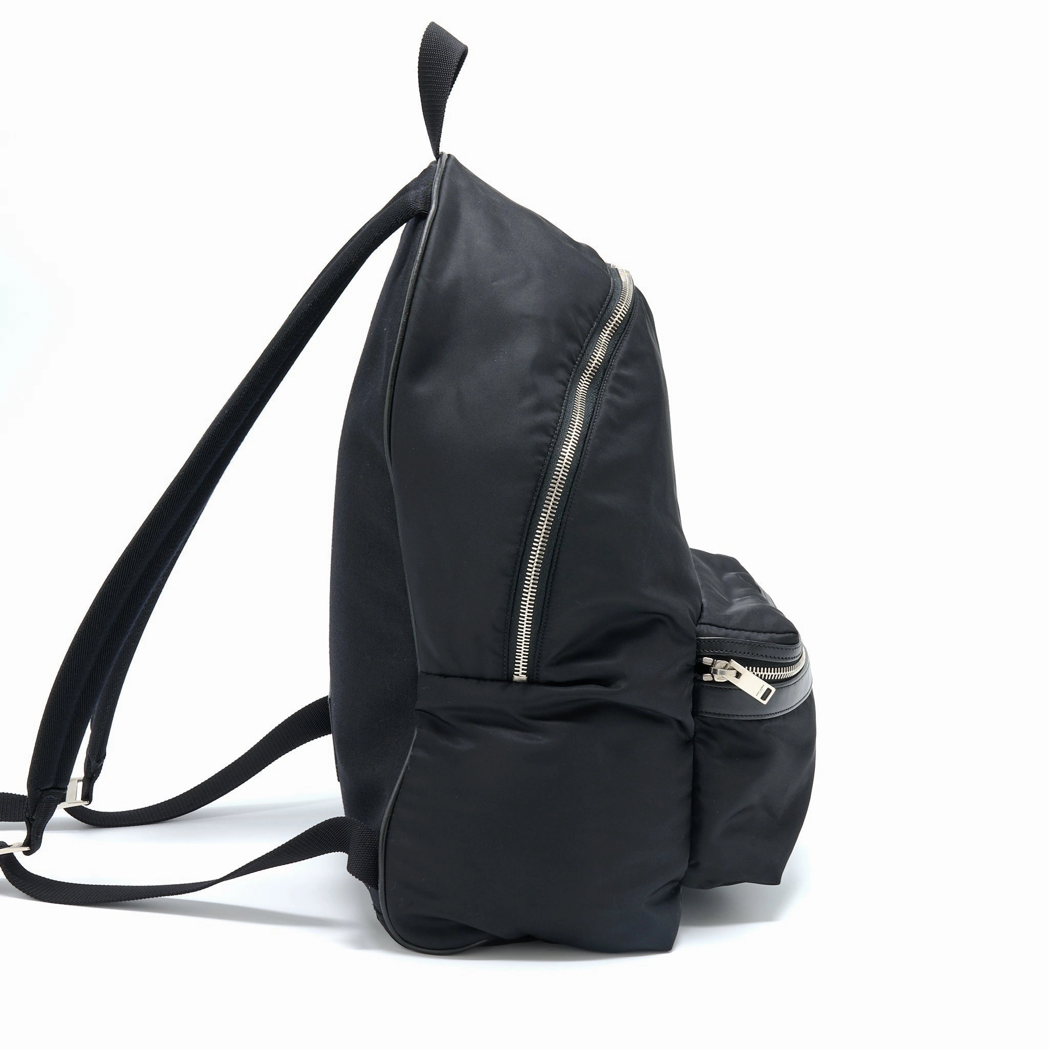 Saint Laurent/YSL City Backpack Nylon Black SHW
