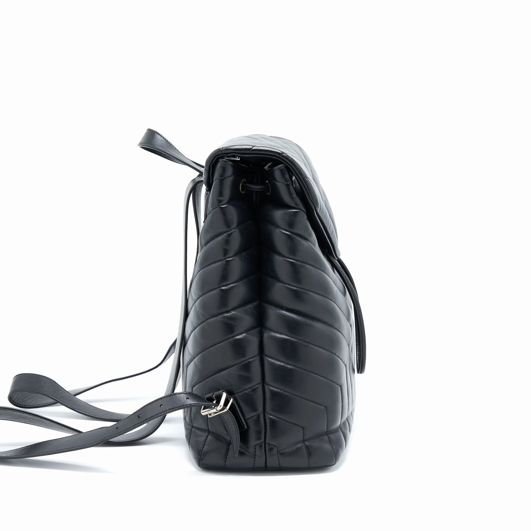 Saint Laurent/YSL Lou Lou Backpack Black SHW