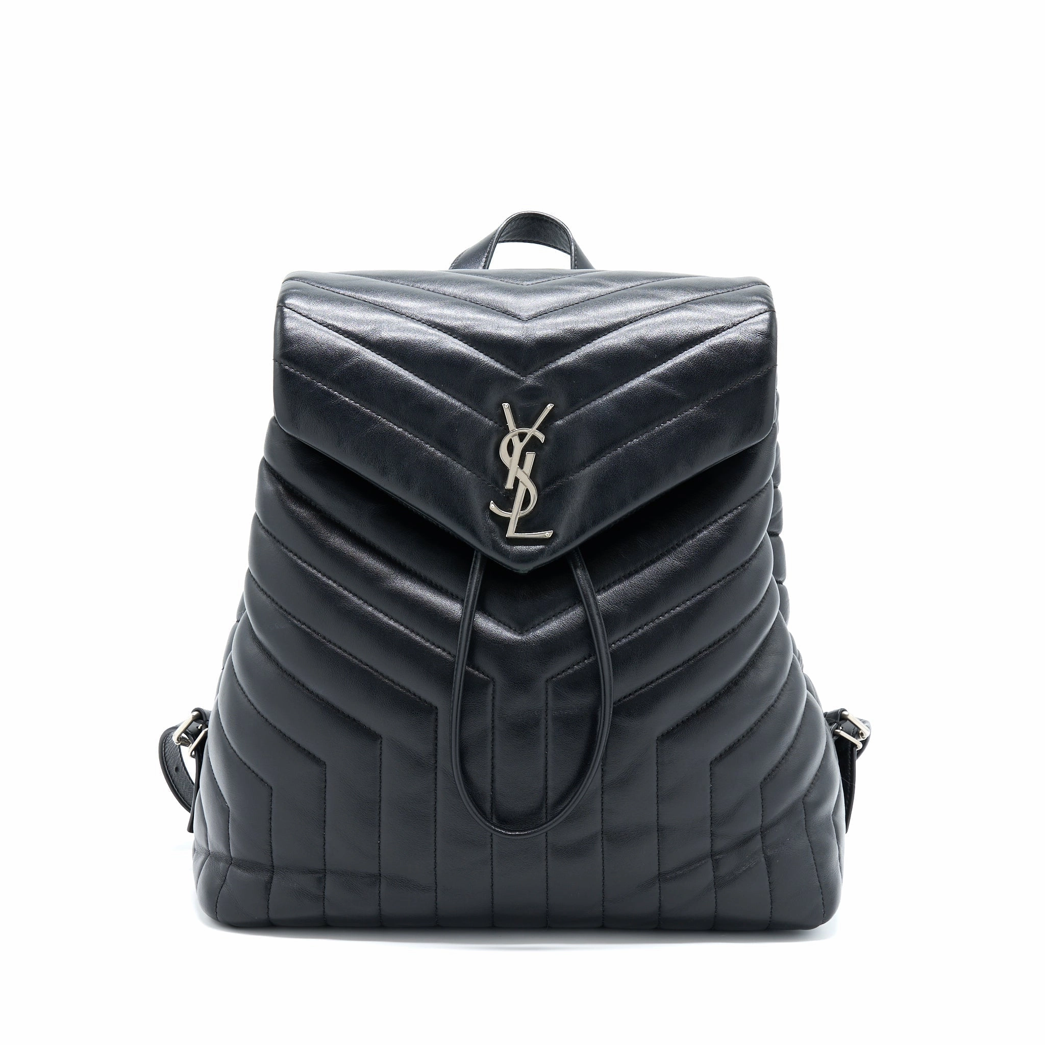 Saint Laurent/YSL Lou Lou Backpack Black SHW
