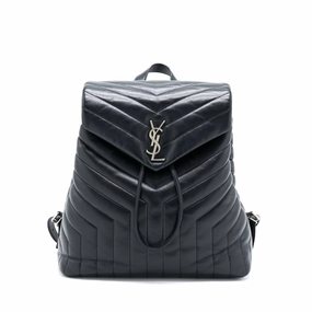 Saint Laurent/YSL Lou Lou Backpack Black SHW