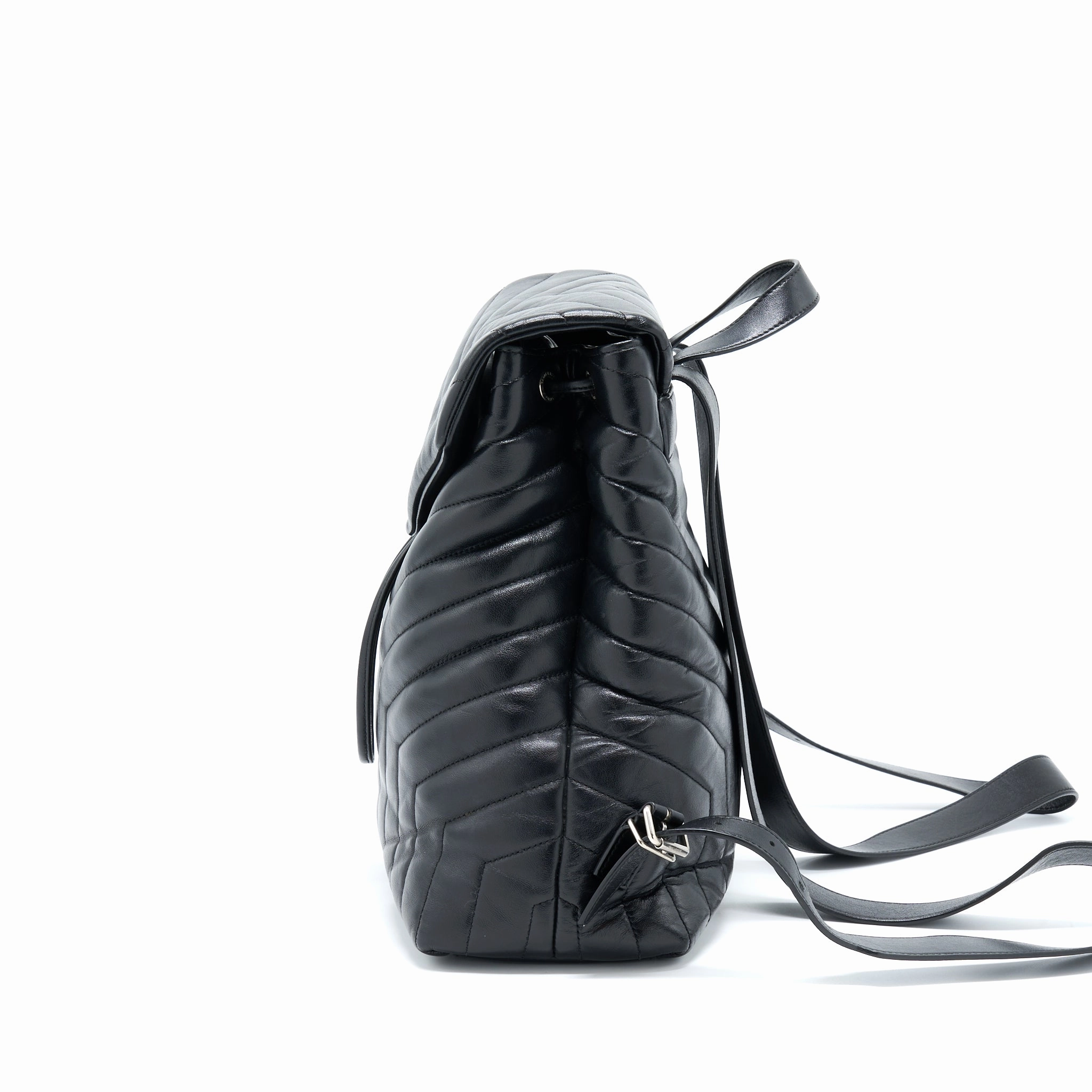Saint Laurent/YSL Lou Lou Backpack Black SHW