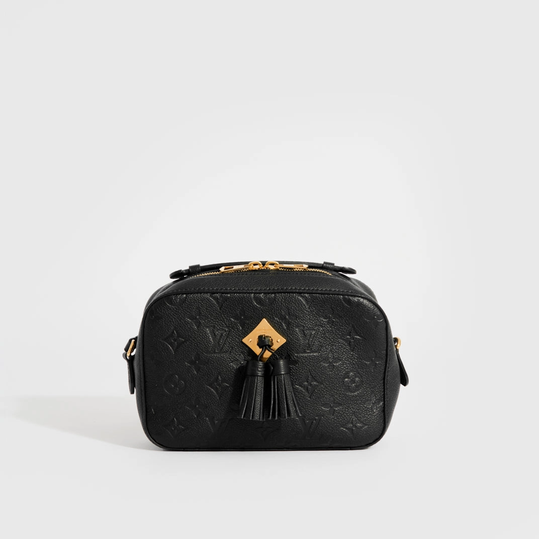 Saintonge Shoulder Bag in Black Empreinte Leather