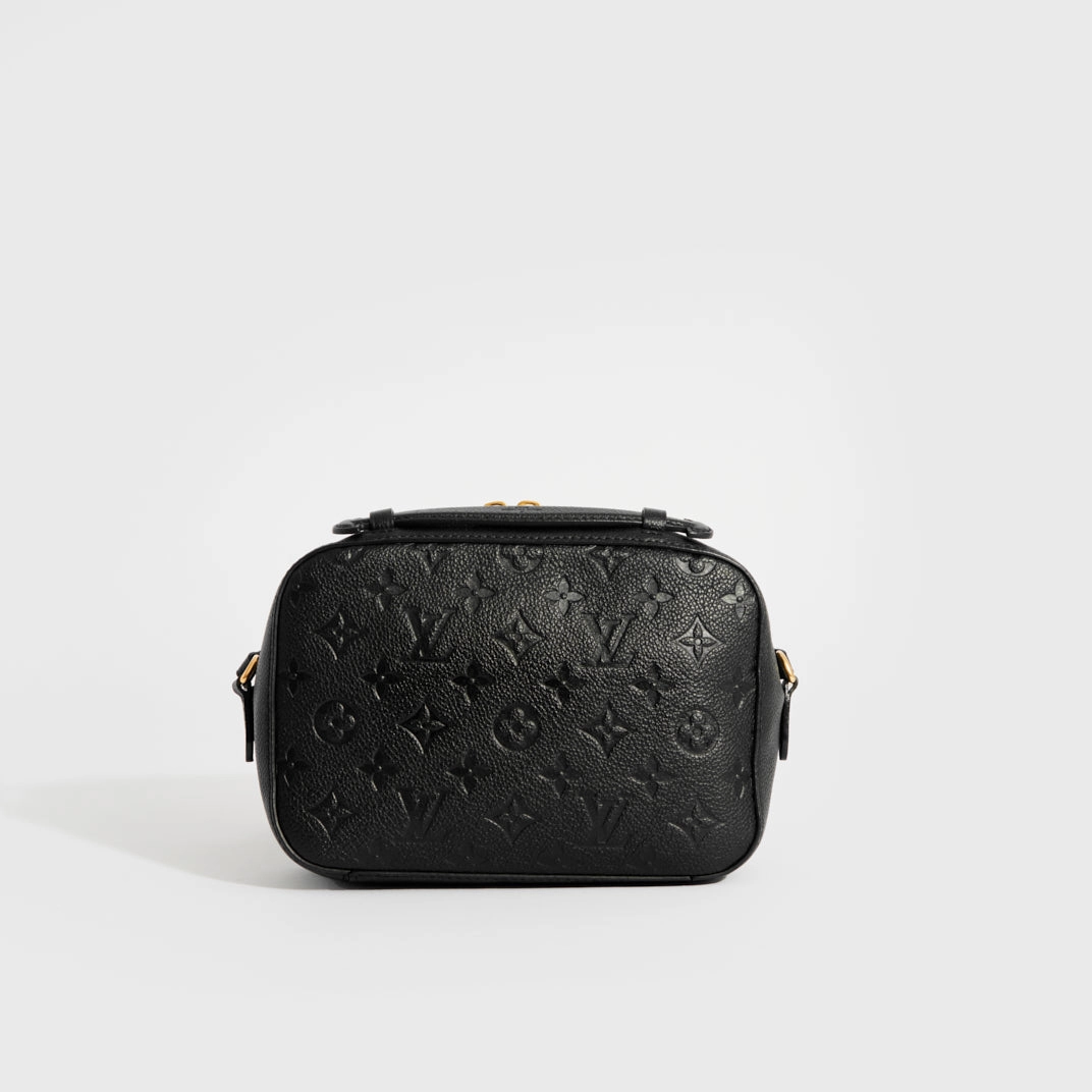 Saintonge Shoulder Bag in Black Empreinte Leather