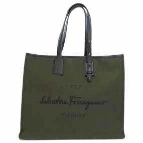 Salvatore Ferragamo Canvas Tote Bag (Pre-Owned)
