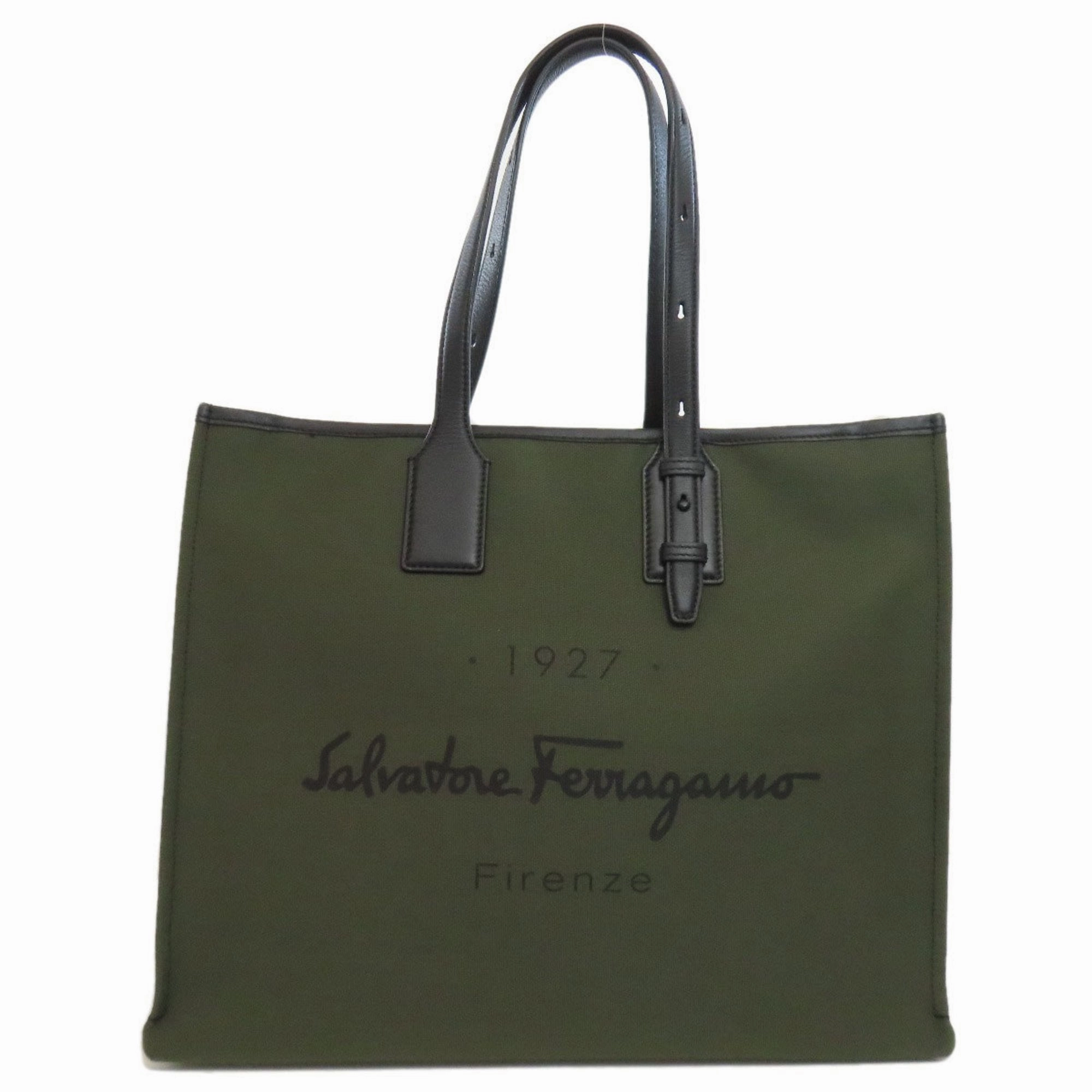 Salvatore Ferragamo Canvas Tote Bag (Pre-Owned)