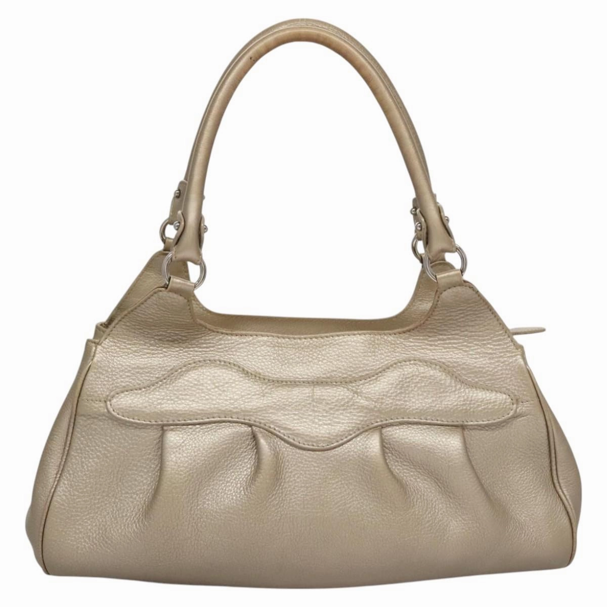 Salvatore Ferragamo Gancini Leather Tote Bag (Pre-Owned)
