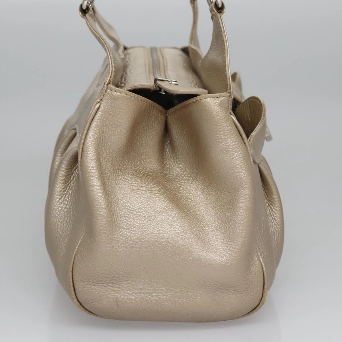 Salvatore Ferragamo Gancini Leather Tote Bag (Pre-Owned)