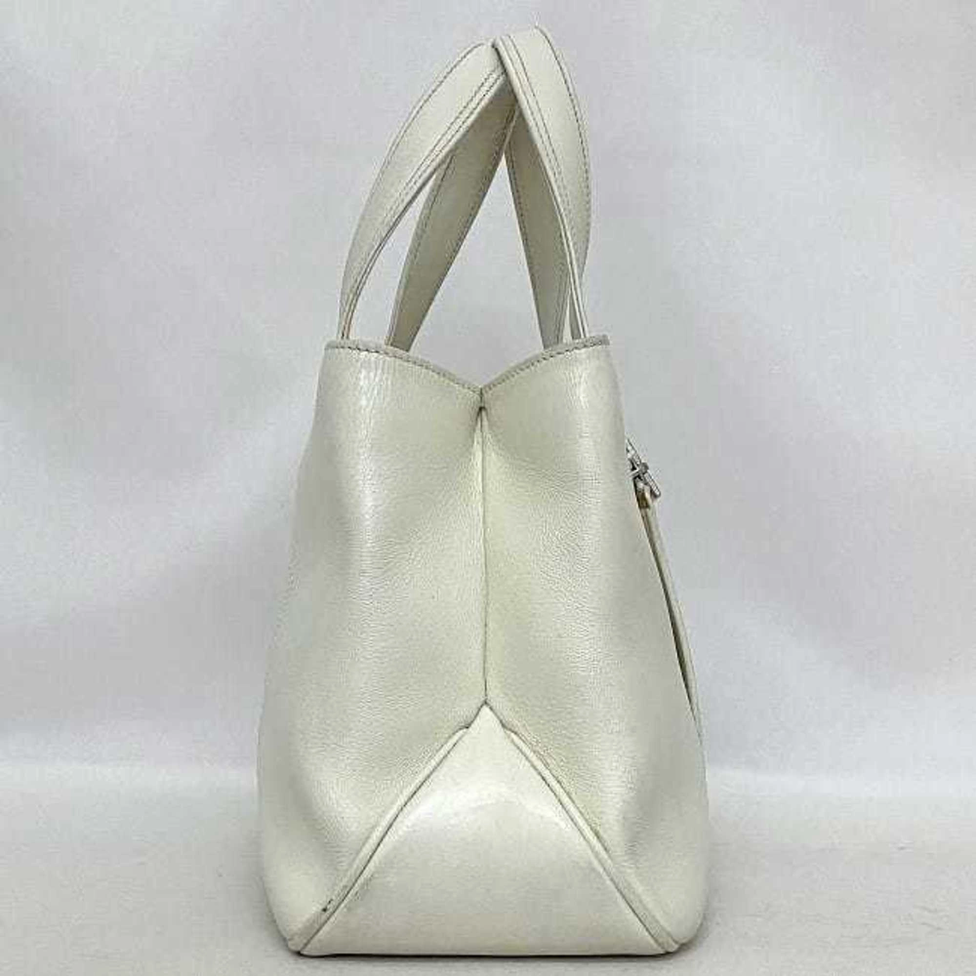Salvatore Ferragamo Gancini  Leather Tote Bag (Pre-Owned)