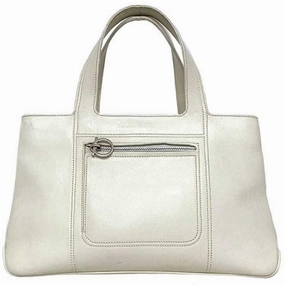 Salvatore Ferragamo Gancini  Leather Tote Bag (Pre-Owned)