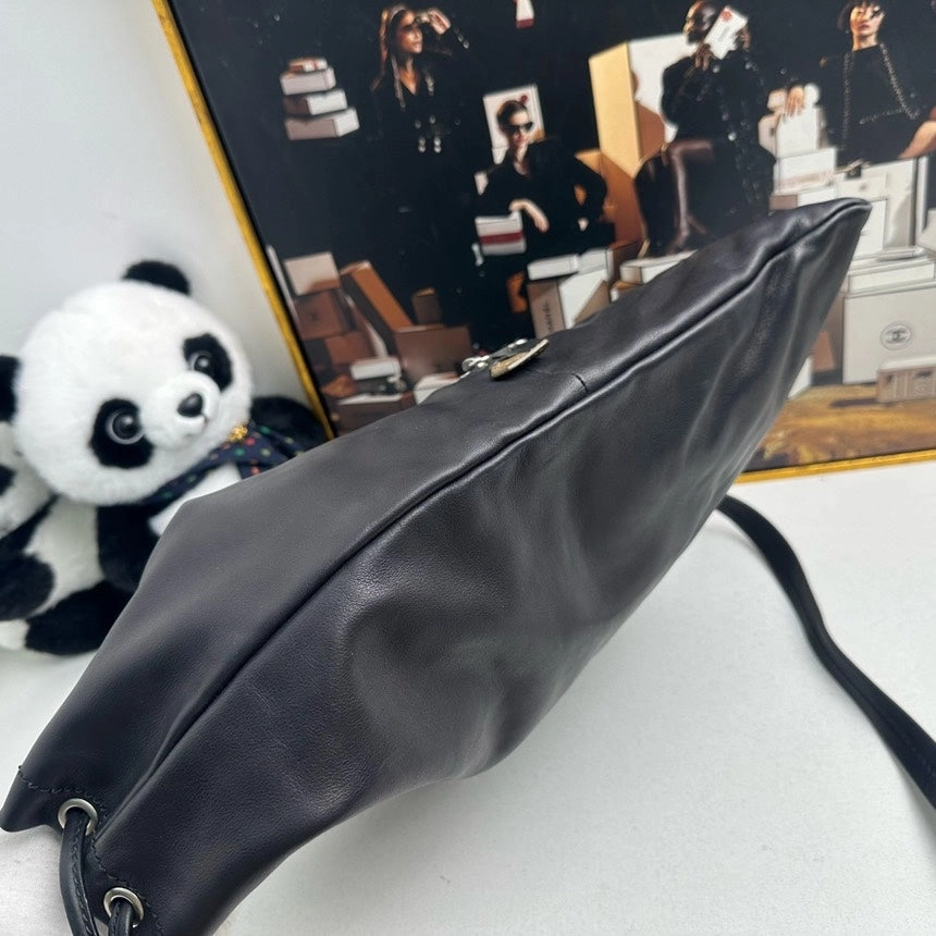 Salvatore Ferragamo Leather Backpack Black